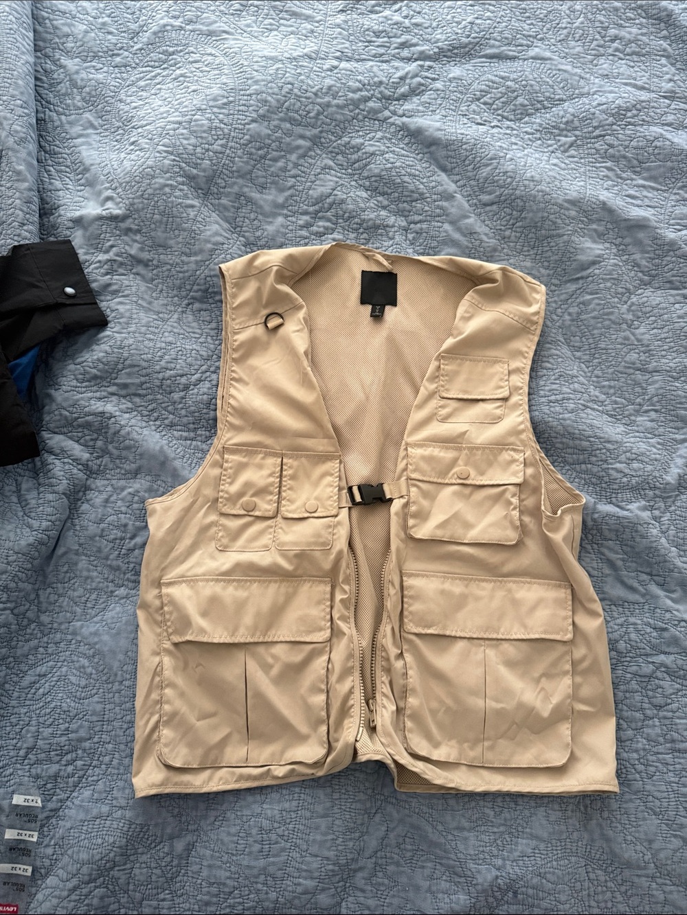 H&M Men's Khaki Multi-Pocket Utility Vest